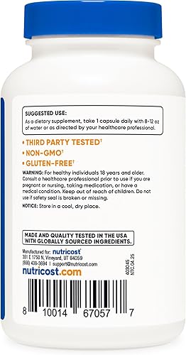 Miniatura 4 de Nutricost Cápsulas de extracto de frijol blanco de 650 mg de 120 cápsulas, cápsulas vegetarianas, sin gluten y sin OMG