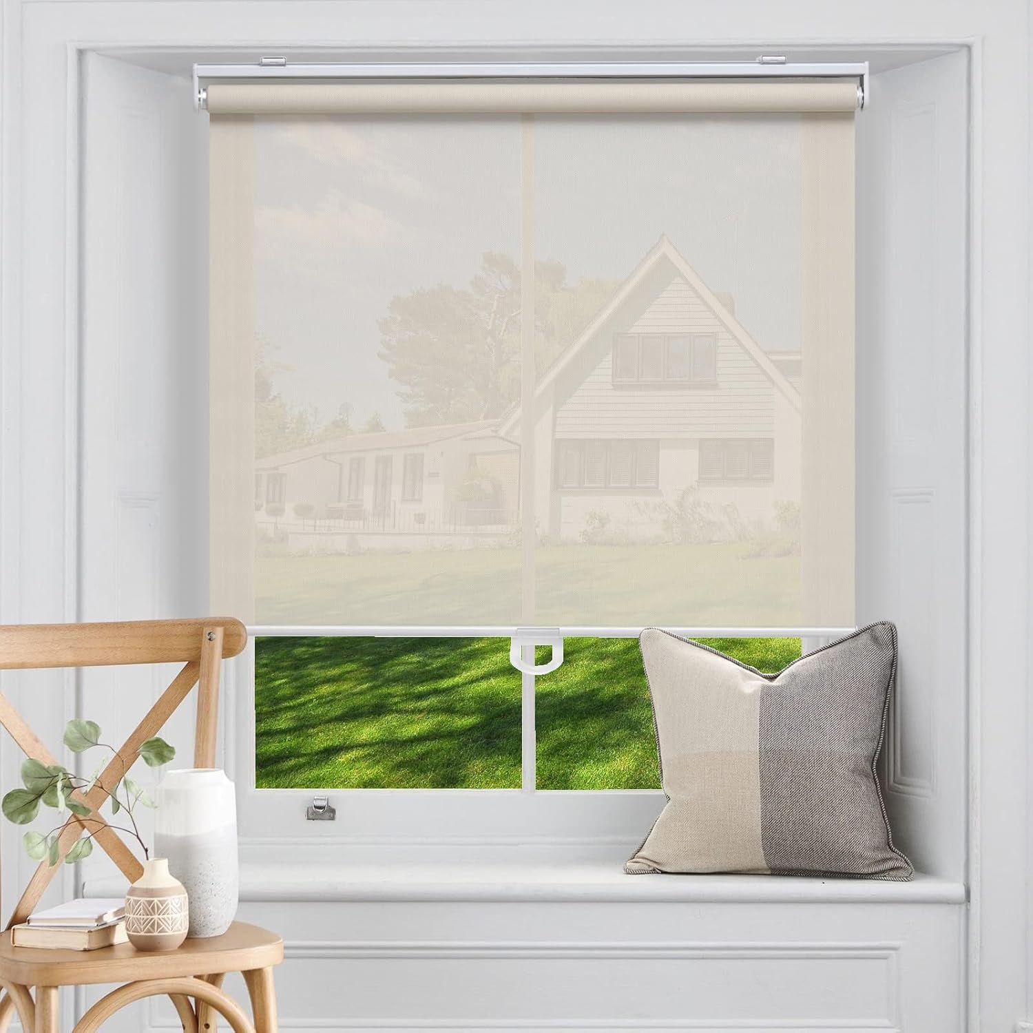 Sunoff Cordless Roller Shades for Windows Solar Shades UV