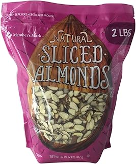 Member's Mark Natural Sliced California Almonds, 32 Ounce