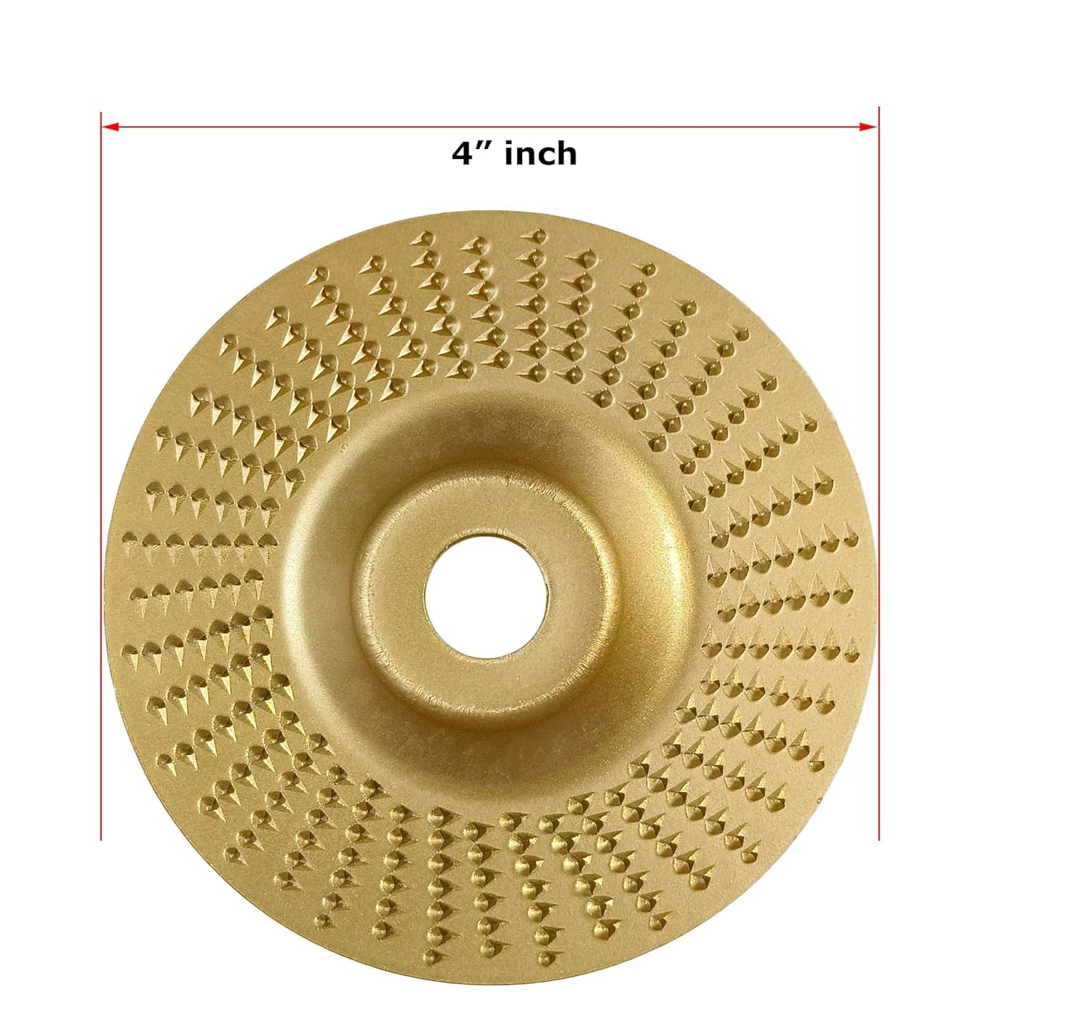 Inditrust 4 Inch Wood Carving Disc Set, Angle Grinder Disc Grinding Wheel Shaping Disc 5/8 Inch Bore Grinder For Woodworking, Fibreboard, Plywood, Plastic (Flat Shape) - Image 6 thumbnail