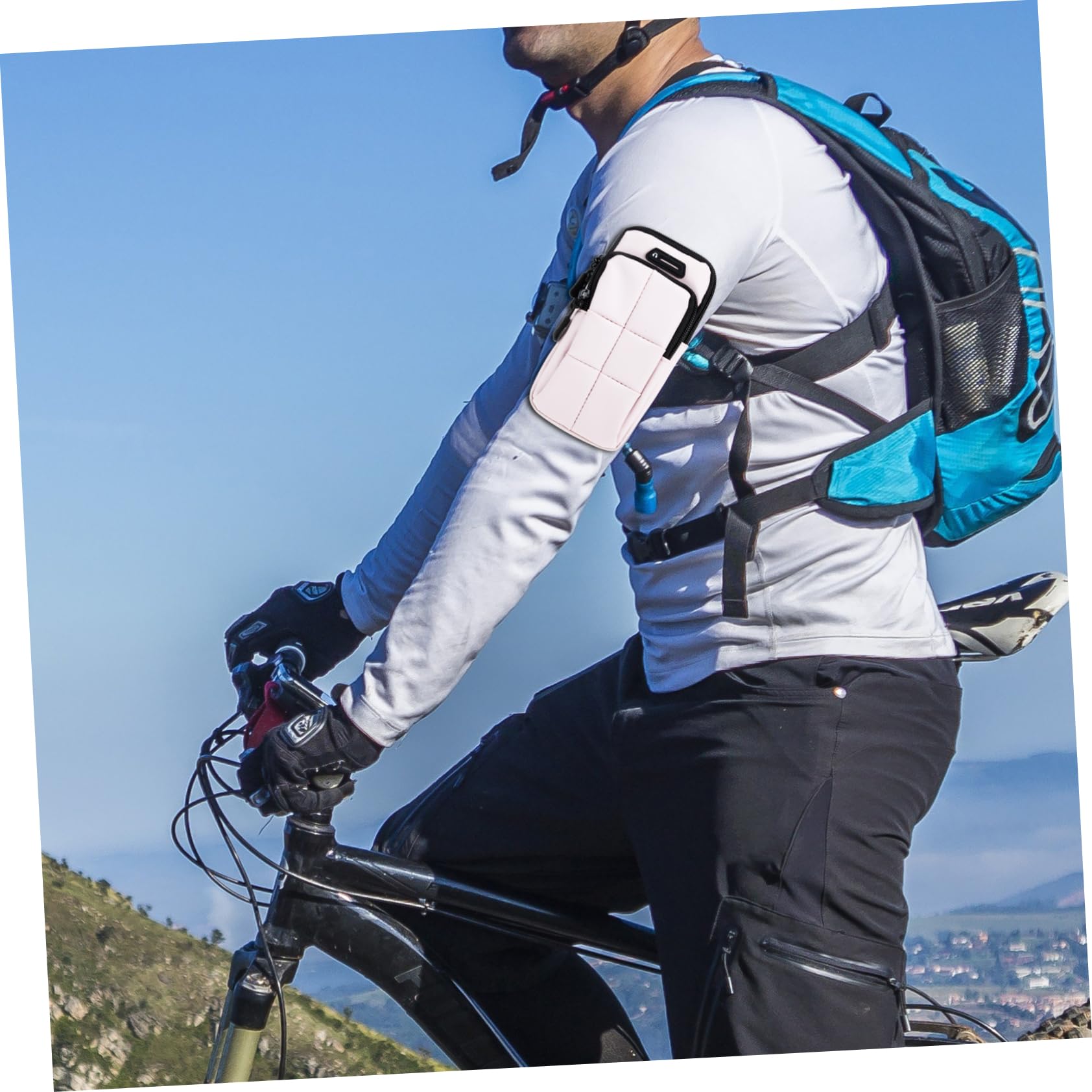 DOITOOL 3pezzi Fascia Braccio Unisex Per Telefono Pouch Cerniera Per Fitness e Sport All Per e Allenamento Palestra Colore Rosa