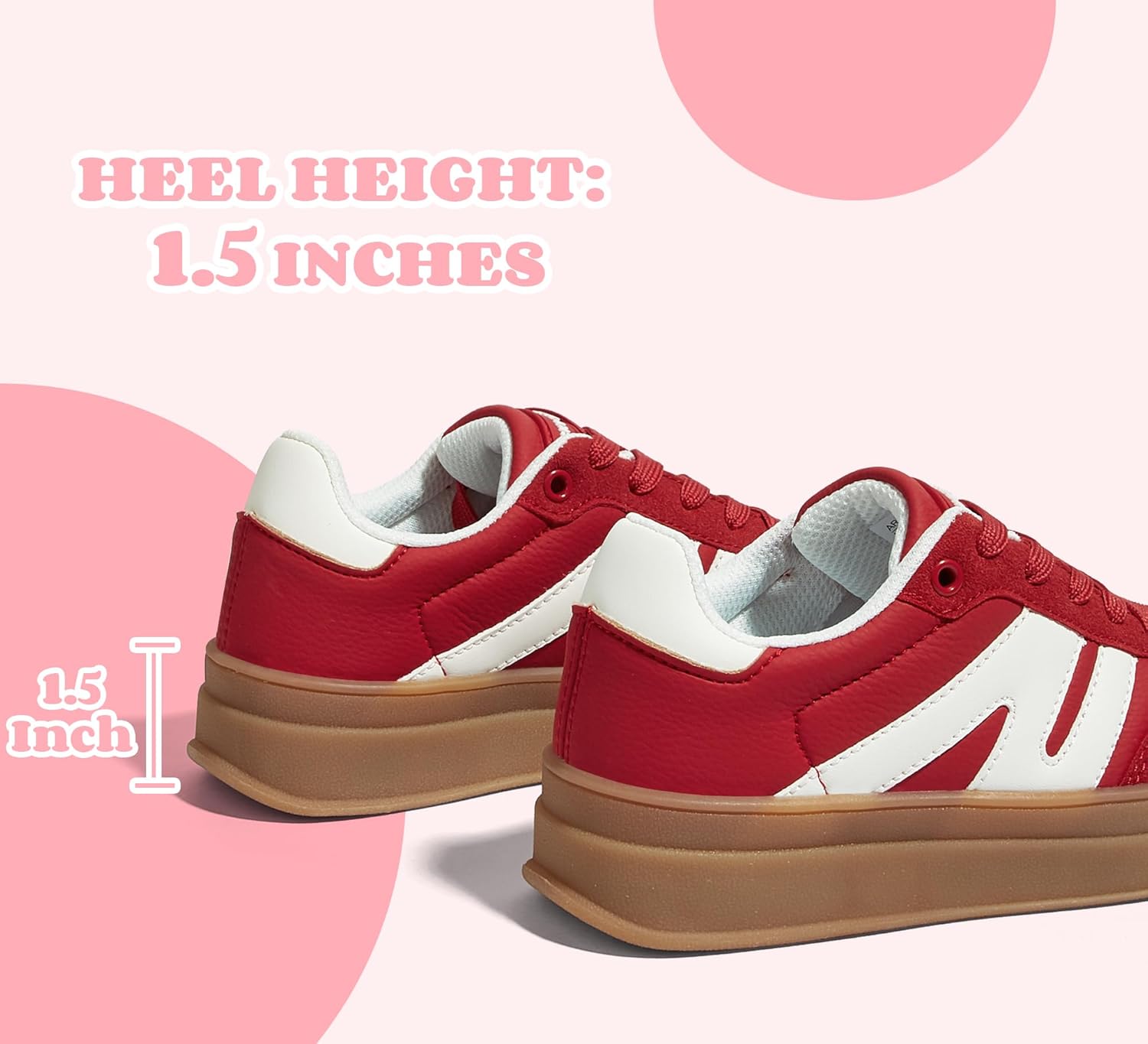 LUCKY STEP Boys Girls Platform Sneakers Fashion Casual Non Slip Walking Shoes Classic Retro Tennis Sneaker for Big Kids - Image 3