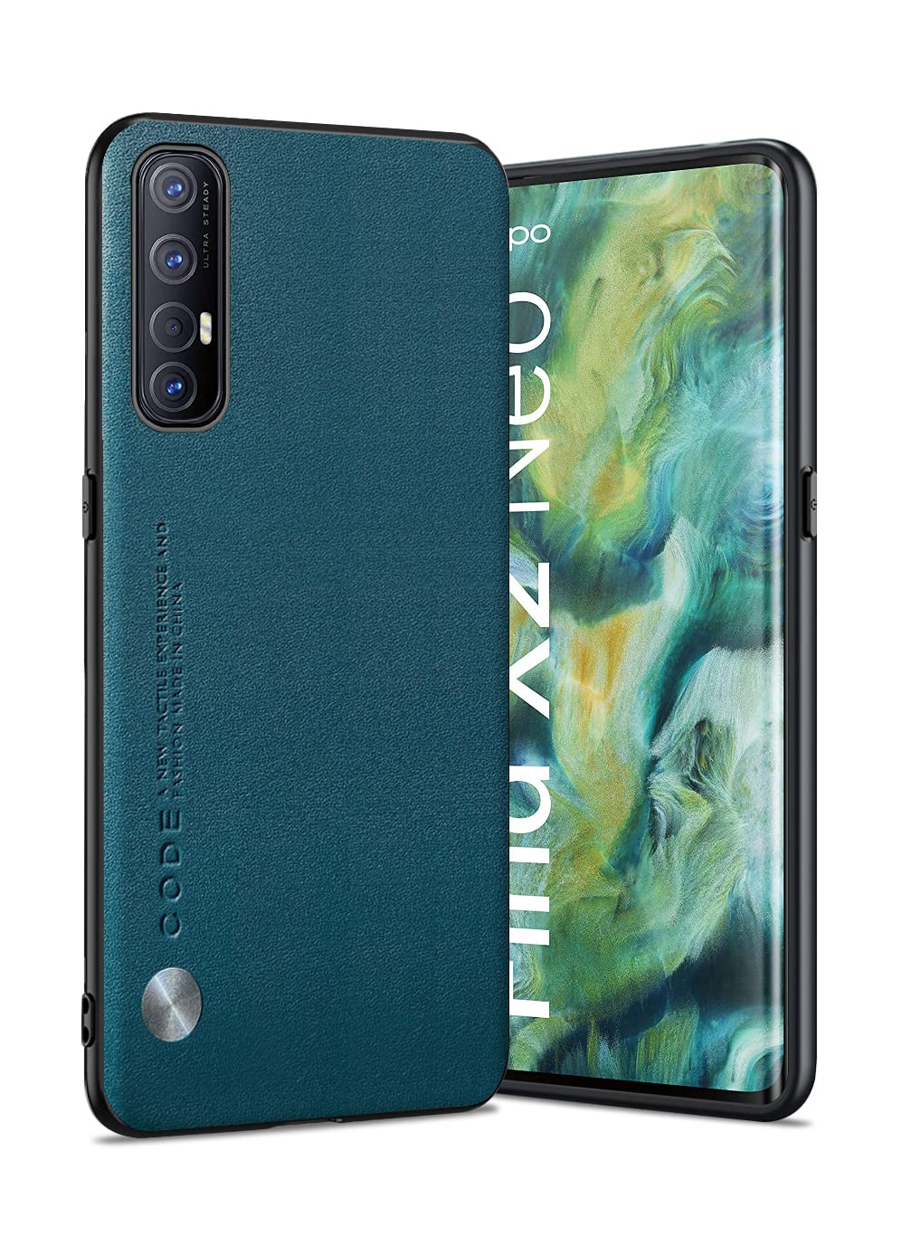 GOGME Cover per Oppo Find X2 Neo, Placcatura TPU Custodia Protettiva, AntiGraffio Silicone Morbida TPU Ultra Sottile ma Resistente Case Caso. Verde