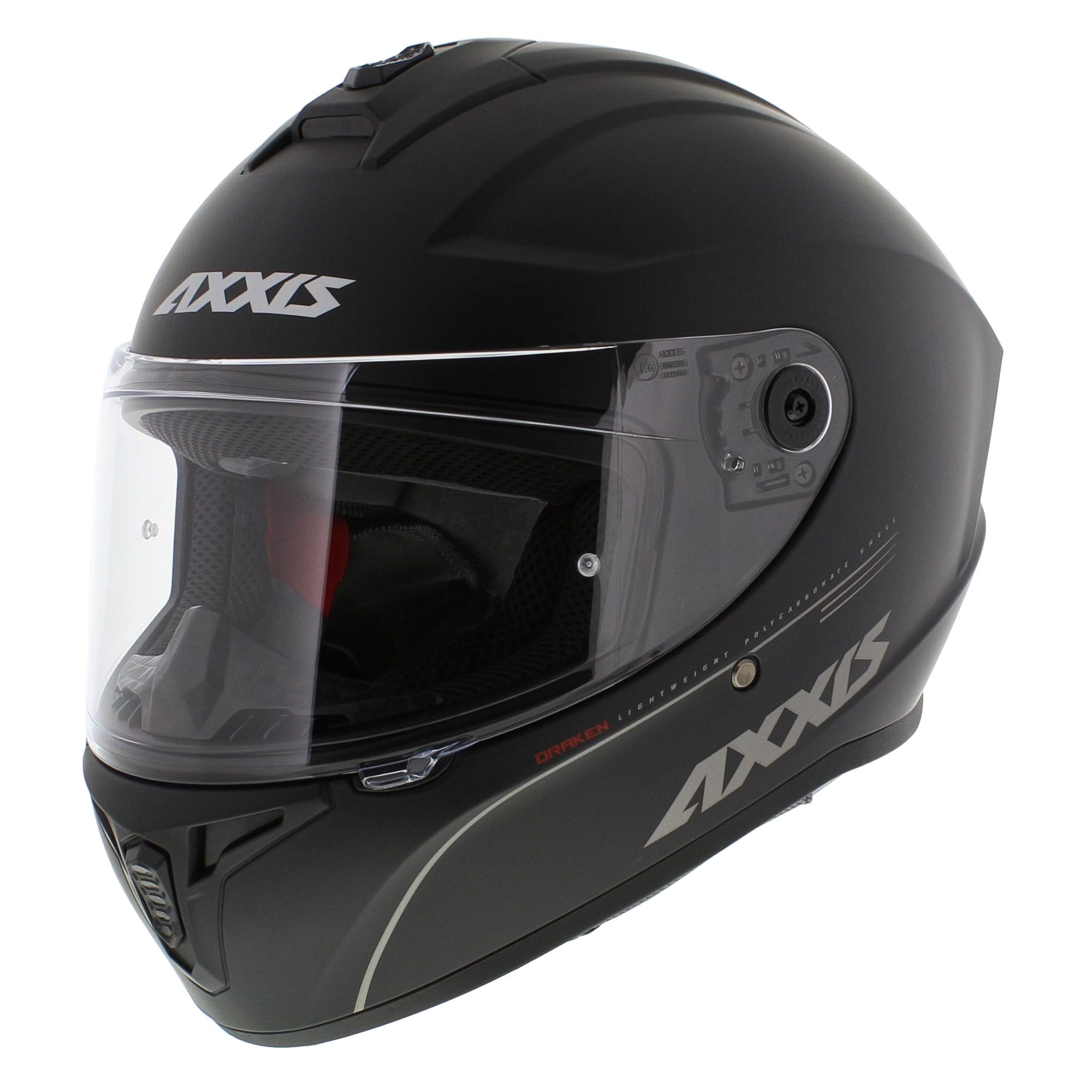 Axxis Dragon S Integral Casco sólido Mate Negro (M)