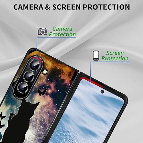 Vista 85 de Funda protectora para Samsung Galaxy Z Fold 5 2023 Slim Light Hard PC Shook Proof Funda protectora para Samsung Galaxy Z Fold 5 7.6 pulgadas - Flor