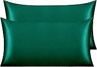 Vista 141 de NTBAY - Fundas de almohada de satén para cabello y piel, fundas de almohada sedosas de lujo con cierre de sobre.