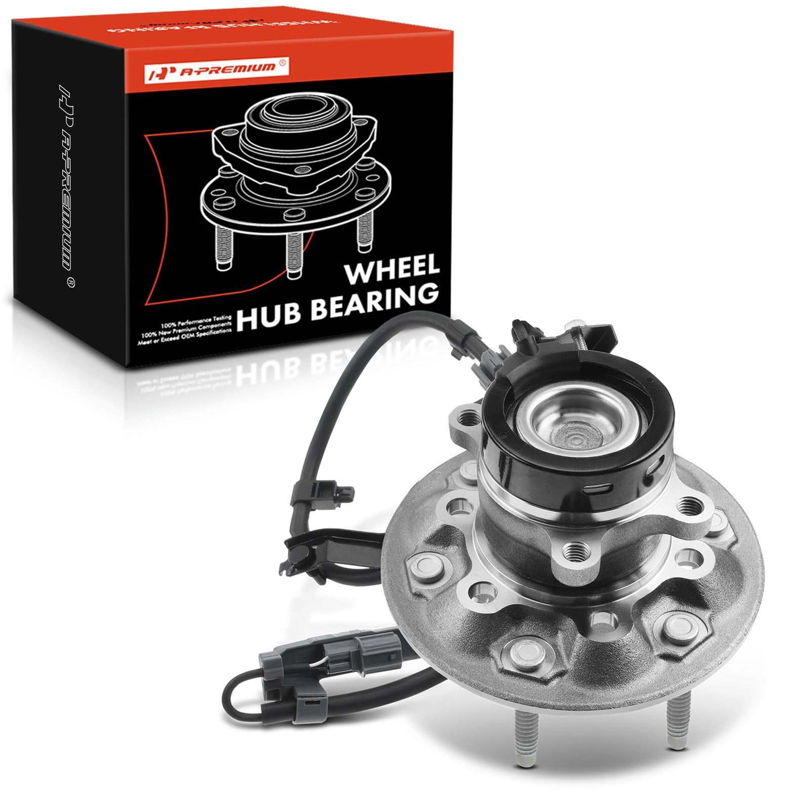 A-Premium Wheel Hub and Bearing Assembly Compatible with Chevrolet Colorado GMC Canyon 2004-2008 Isuzu i-280 2006 i-290 i-370 2007-2008 Front Left Driver Side