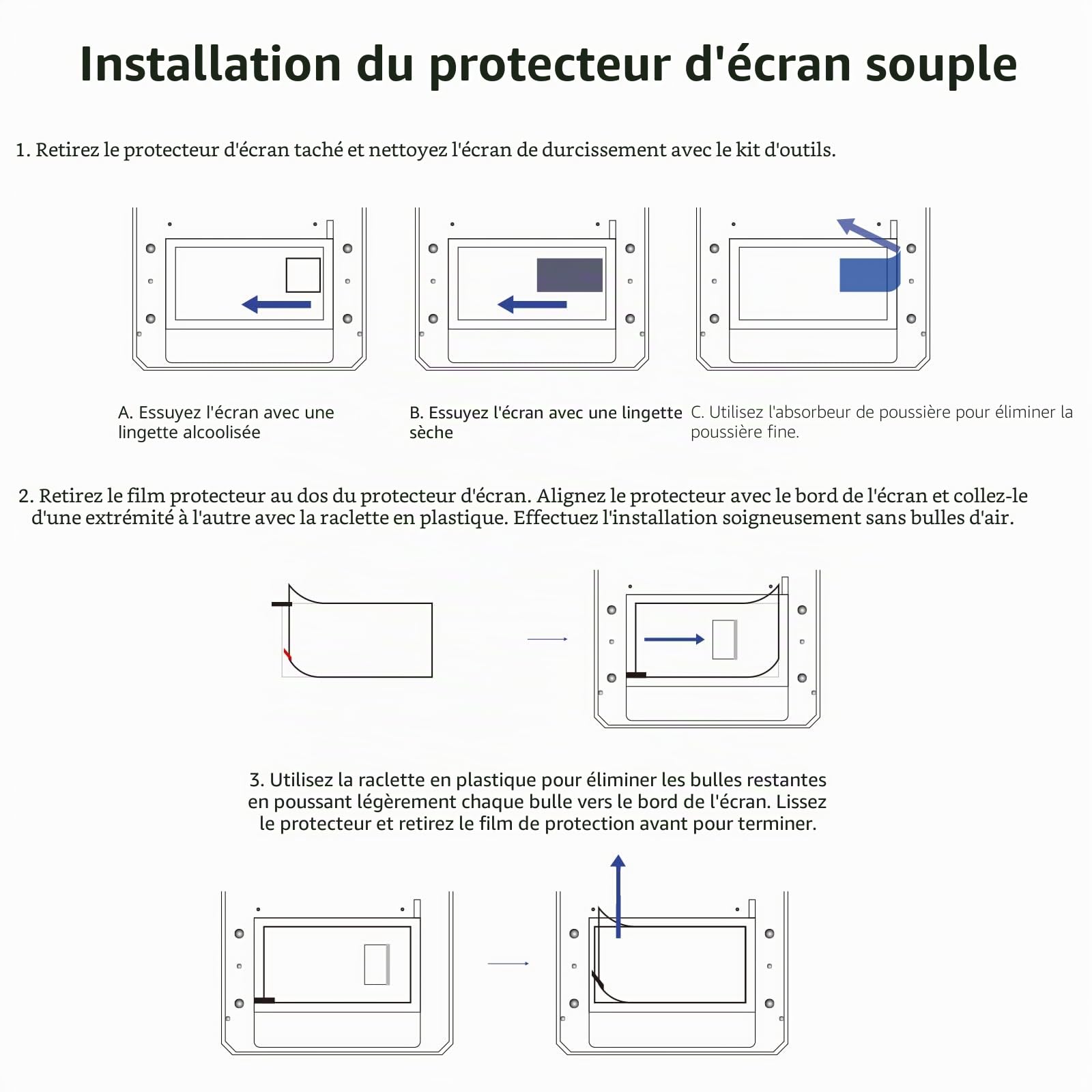 KOYOFEI 5PCS Protecteur Écran pour Imprimantes 3D LCD Résine, Film Protection Écran pour ELEGOO Jupiter, Jupiter SE 12.8 pouces 6K Resin Mono Screen LCD Imprimantes 3D