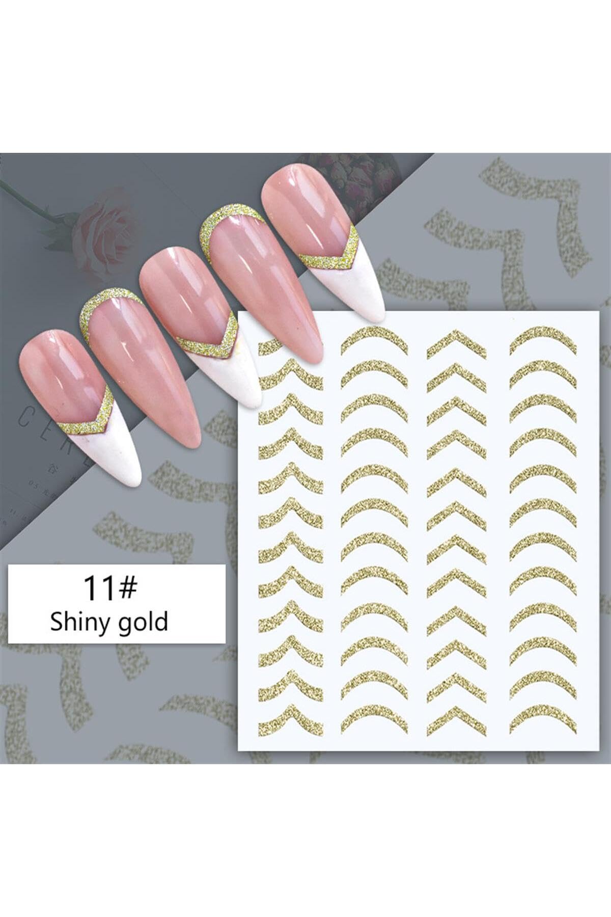 Nicole 3D Reflektif Efekt Nail Art Sticker Model -2 (55881-2) 3016
