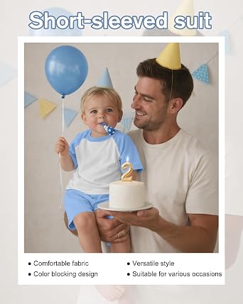 Toddler Boys' 2 Piece Summer Outfits