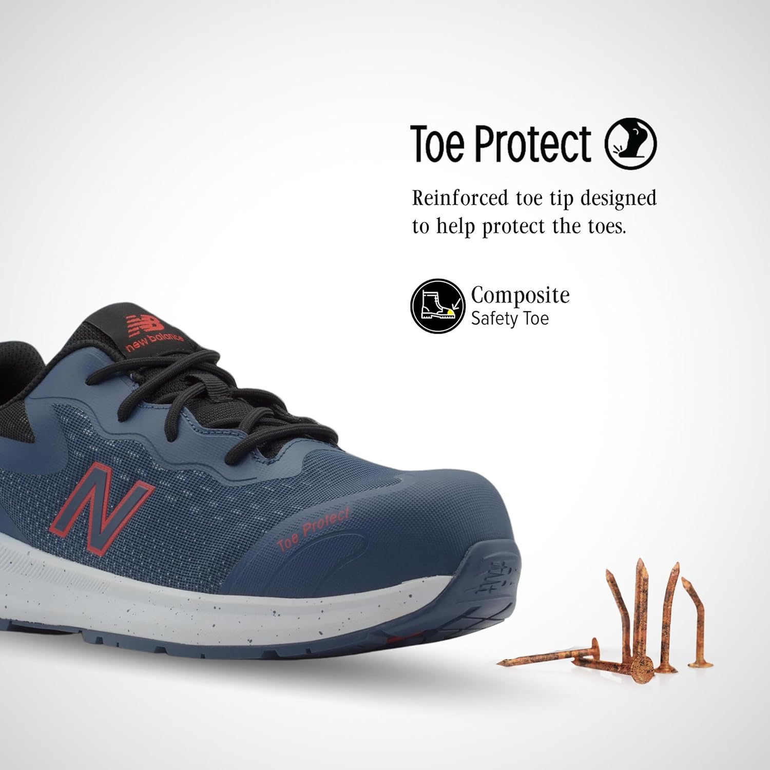 New Balance Logic Composite Toe Shoes for Men – Non-Slip, Electric Hazard, Puncture Resistant – Industrial, Construction Work - Image 3