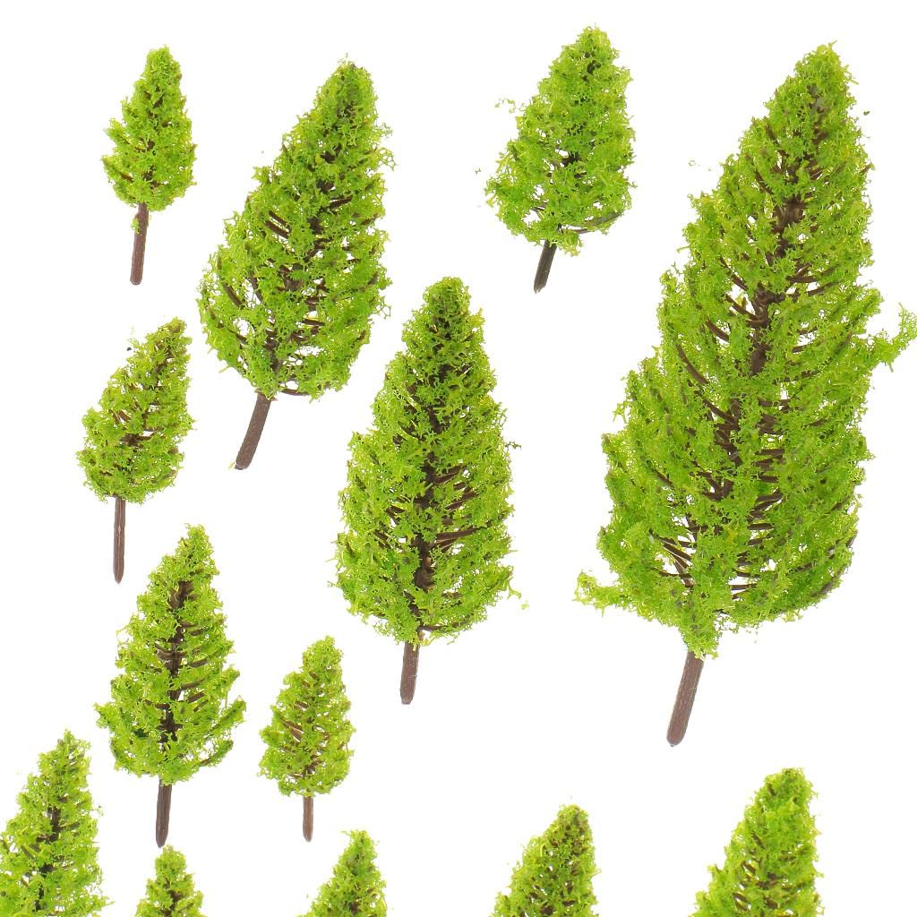 MagiDeal 70 Pz Moo Alberi Layout Ferrovia Diorama Paesaggio Giardino Scenario Albero, Confezione a