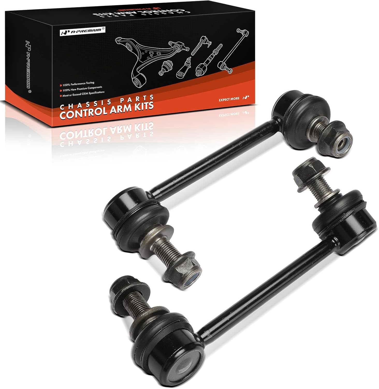 A-Premium 2 x Rear Sway Bar Links Stabilizer Bar Links, Compatible with Lexus GS200t/IS200t/RC200t 2016-2017, GS300 2018-2019, GS350 2013-2020, GS450h, IS250, IS300, RC300, IS350, IS500, RC350