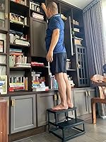 Vista 80 de Taburete de pie para adultos y niños, taburete resistente para armario, taburete de pie resistente para cocina, baño, dormitorio, soporta hasta 500