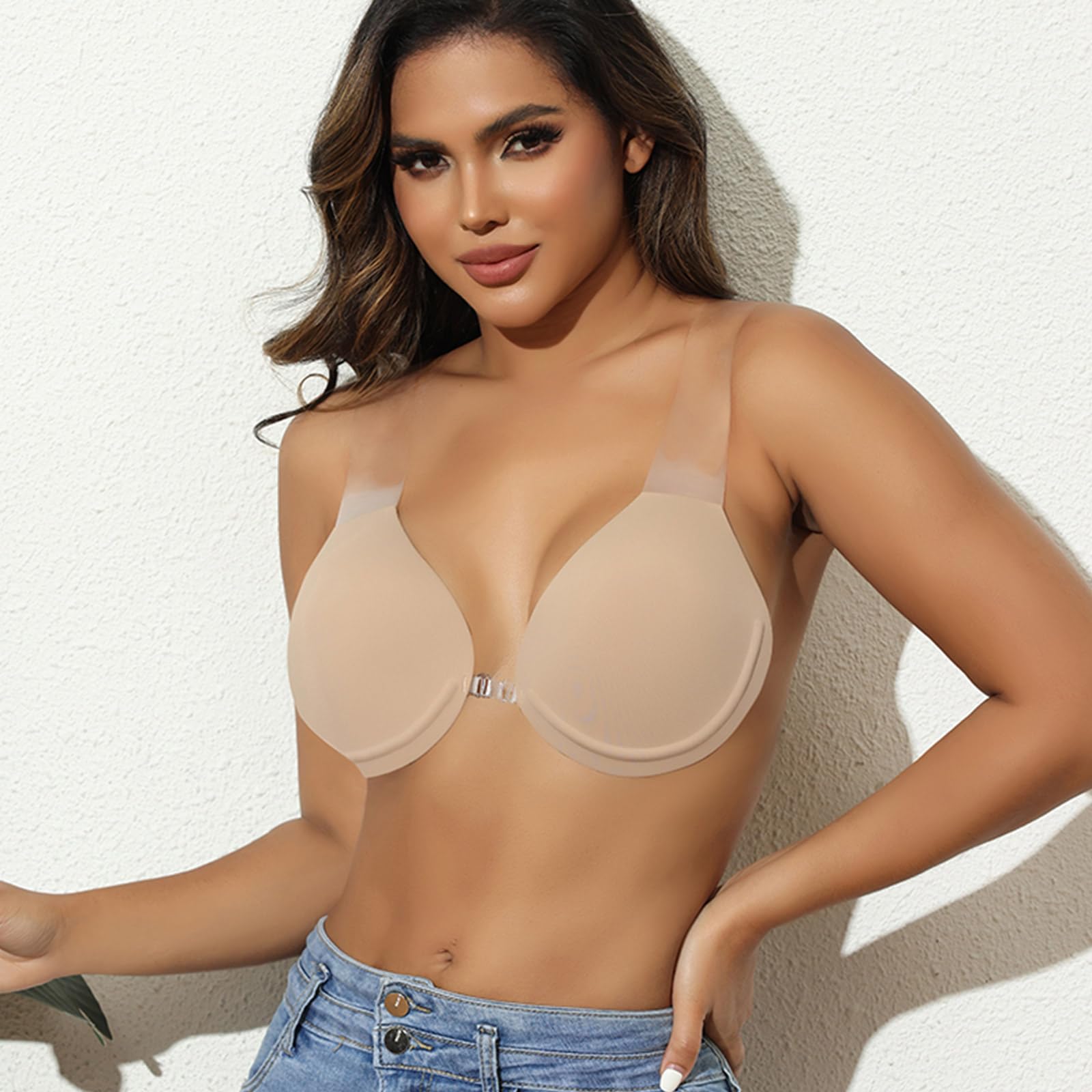 Reggiseno adesivo, reggiseno per sollevamento del seno con nastro invisibile, senza capezzoli, reggiseni appiccicosi solleva i reggiseni da donna