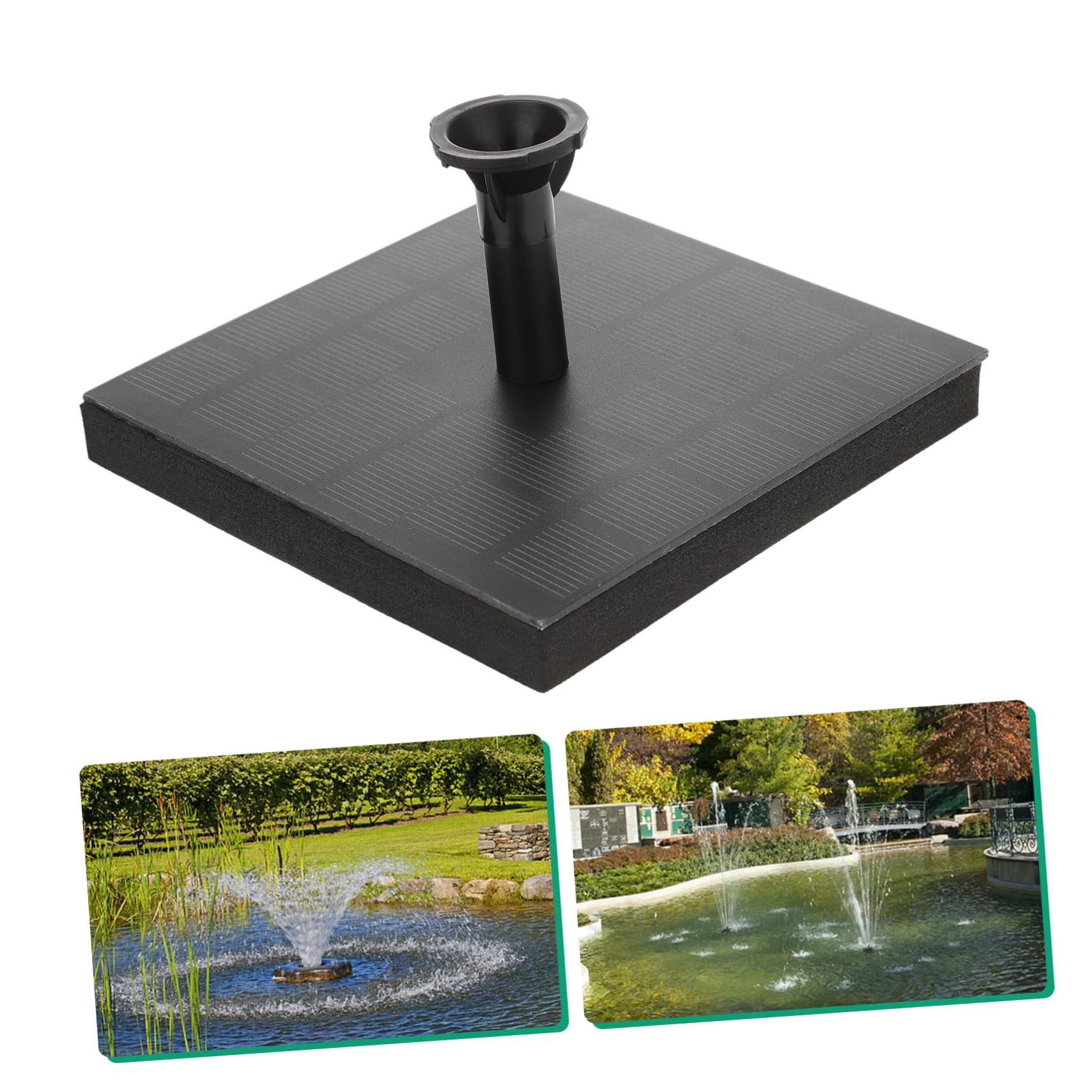 POPETPOP 2 Pezzi Pompa Solare Automatica Per Giardino Esterno Attraente Bagno Per Uccelli Materiale Robusto