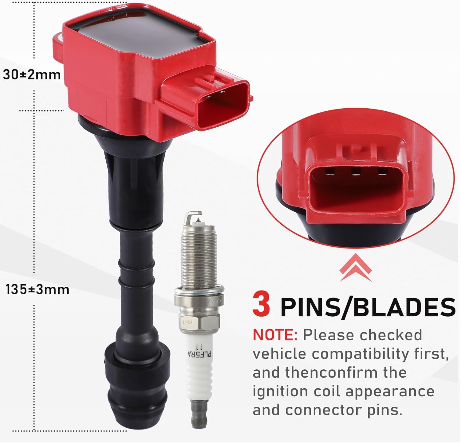 CarBole UF510 E1010 Ignition Coils Spark Plugs Set Replacement for Nissan QX56, Infiniti Titan Armada Pathfinder NV2500 NV3500