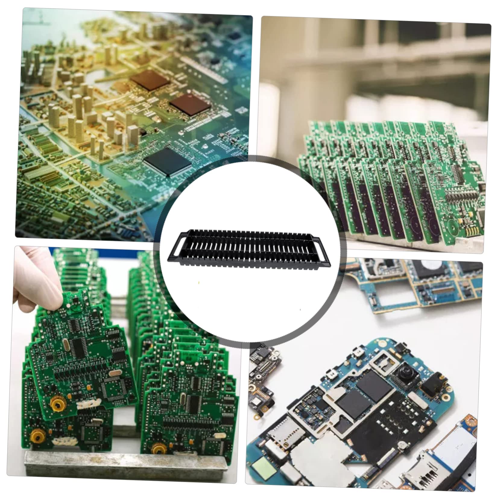 MUSISALY Static-Frame Rack for Circuit Boards 2pcs Dual-Ear Anti-Static Bar Heat Insulation Shock Lamp