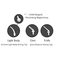 Vista 7 de 48pc Light Body Dental HP Mixing Tips Impression+50pcs intra oral tips DXM DX-Mixer®