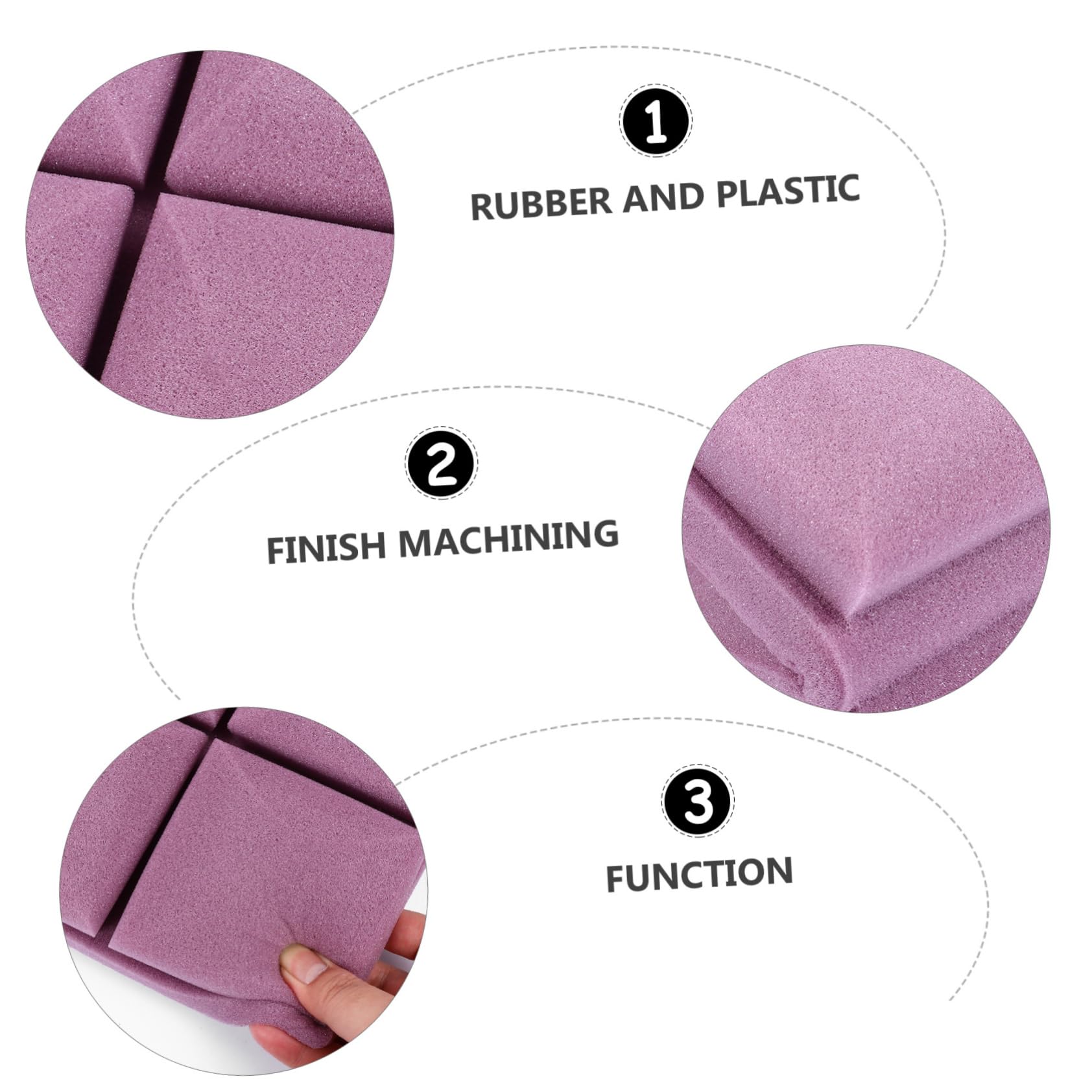 12 Akustikpaneele Schallabsorbierende Wandfliesen Lila für Räume | Gummi Kunststoff, 12 Stück-pack, für Kleine und Mittlere Zimmer Sowie Fitnessbereiche, Klare Sprachaufnahme