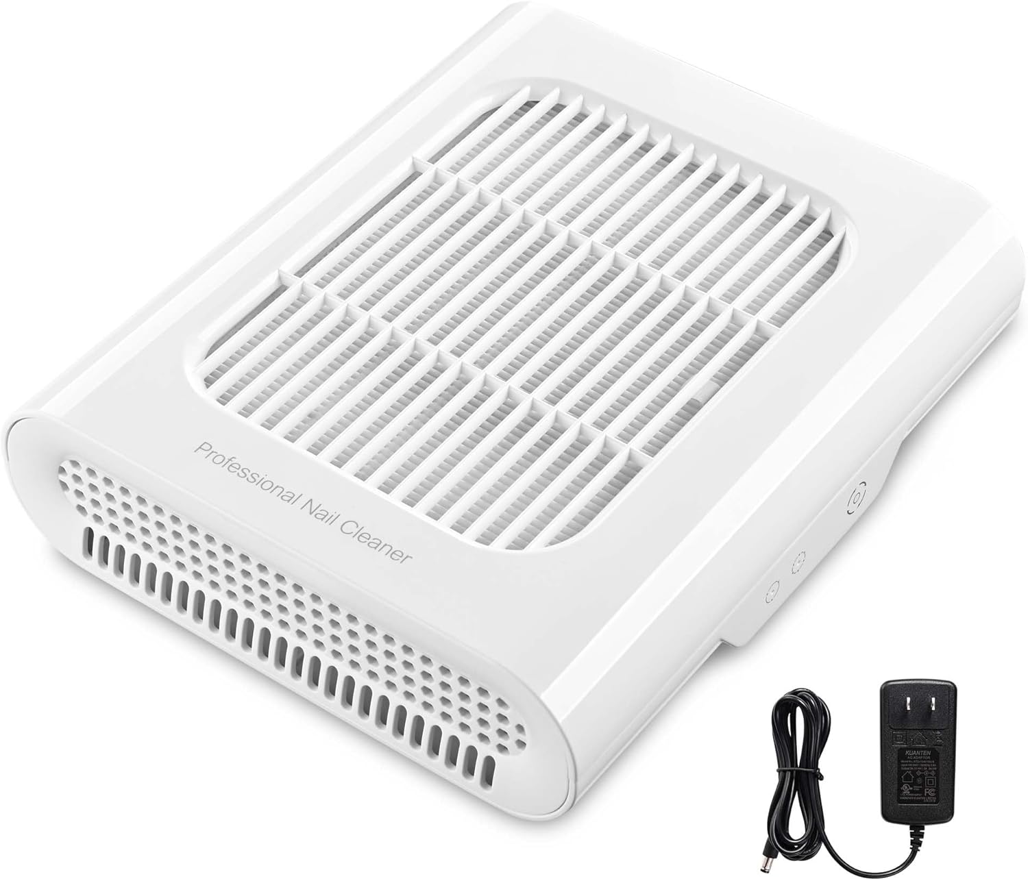 BYOOTIQUE 24W Nail Dust Collector Vacuum Cleaner Fan Nail Vacuum Fan Nail Suction Dust Extractor with Reusable Filter for Nail Salon, Nail Artists, Nail Art Enthusiasts