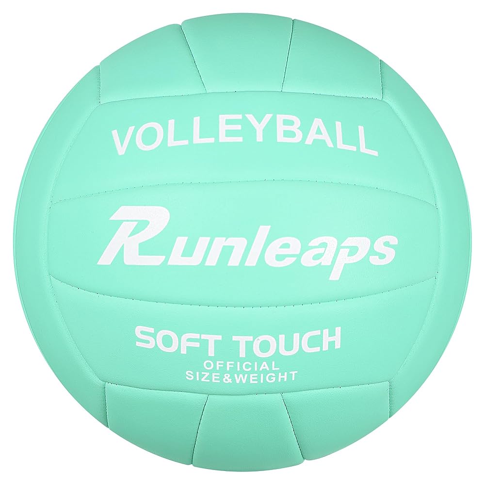 Runleaps Volleyball, Waterproof Indoor Outdoor Volleyball for Beach Game Gym Training (Official Size 5)