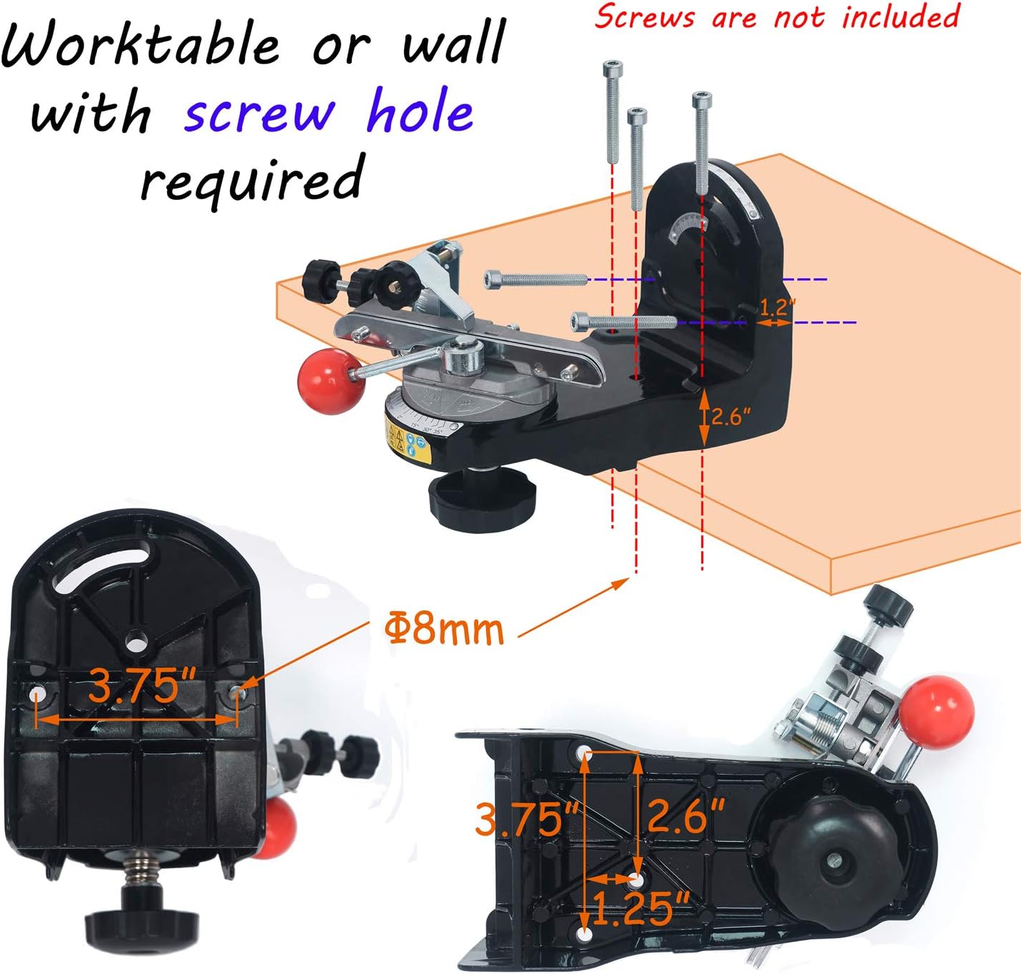 HTTMT Electric Chainsaw Chain Grinder Sharpener - Comes with 2 wheels and tools