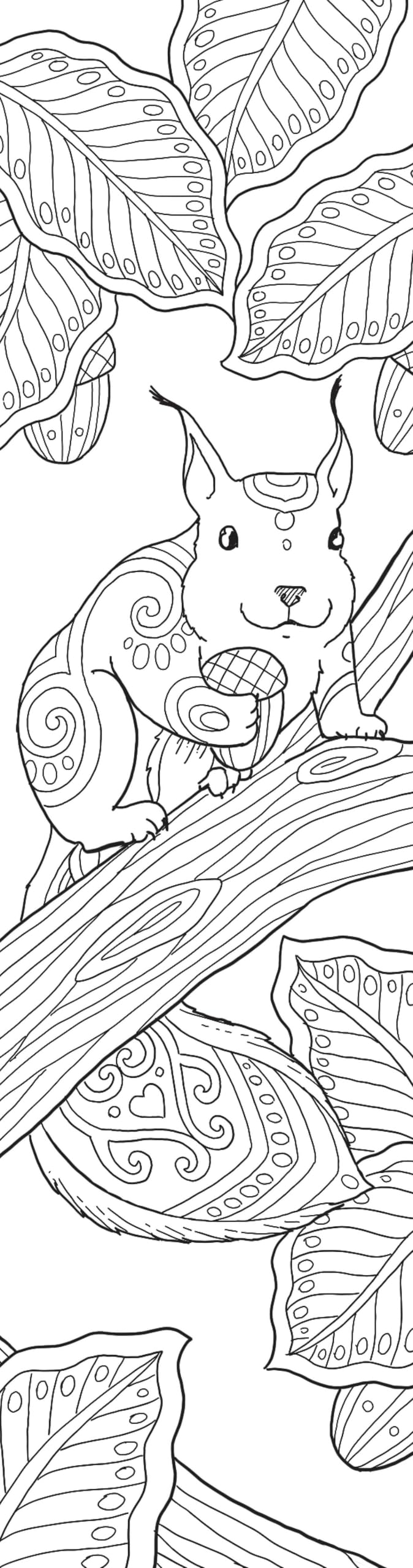 Animals Coloring Bookmarks