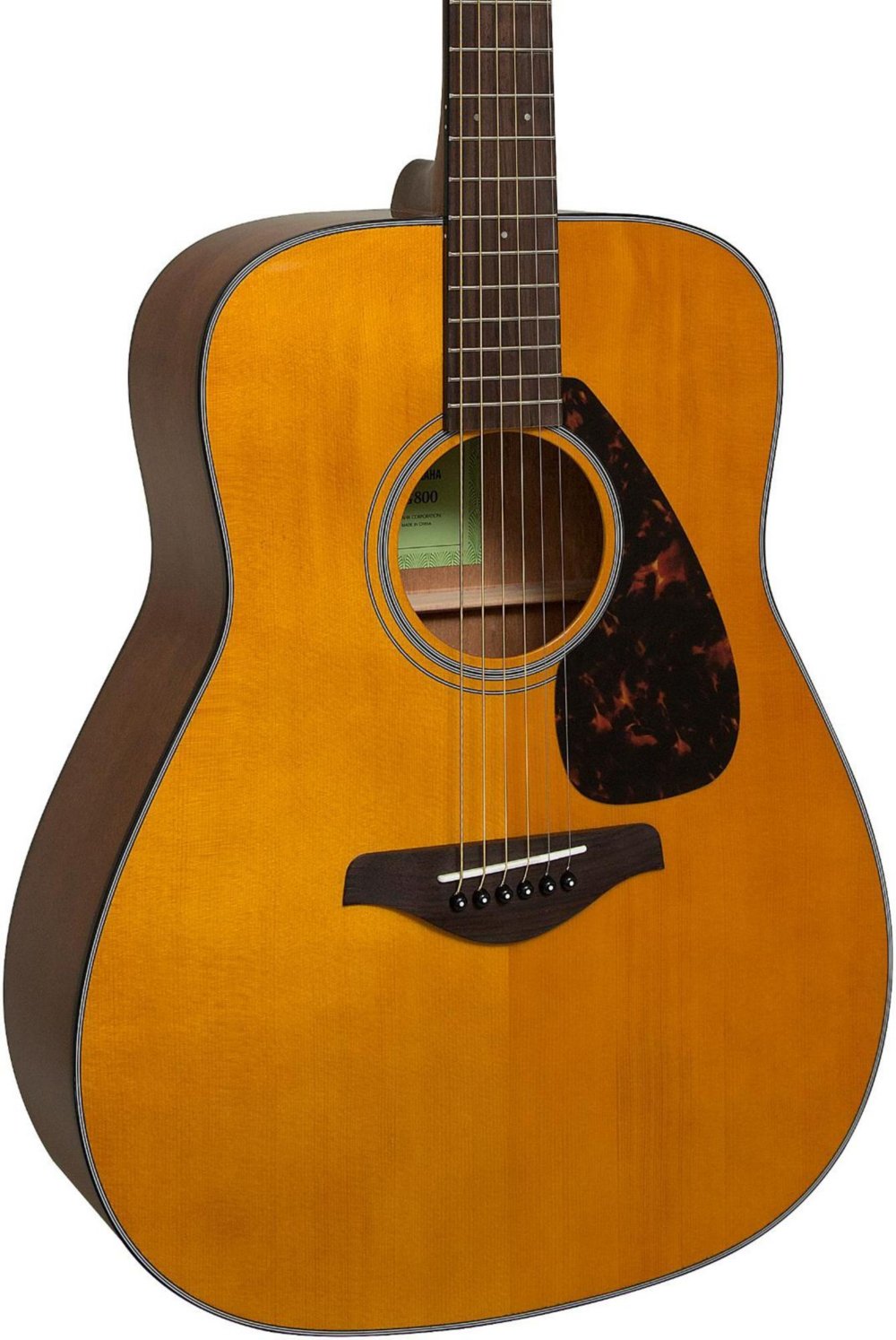 Yamaha FG800 Folk Acoustic Guitar Vintage Tint