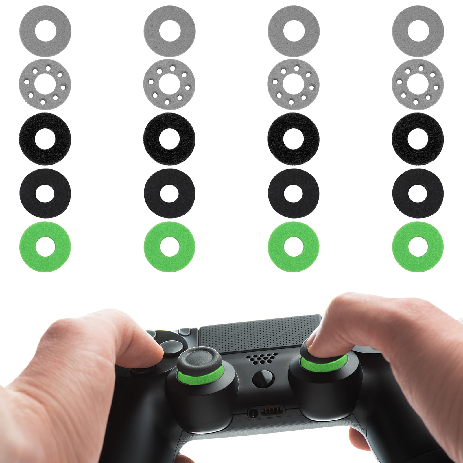Anneaux Aim Assist Pour Manette PS5/Xbox/PS4 – Lot De 7 épaisseurs – Améliore La Précision De Visée – Pour DualSense Et Autres - 8