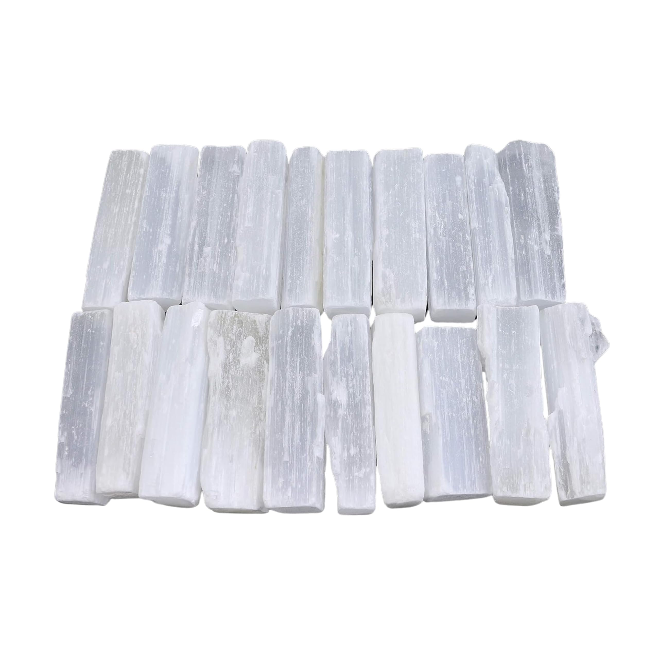 SOUL STICKS 4 Selenite Crystal Wand | Variety Pack Selenite Sticks for Healing | Reiki & Metaphysical Energy Drawing | Wicca Altar Crystals Stick Healing Reiki Home Witchcraft Supplies - Pack of 20