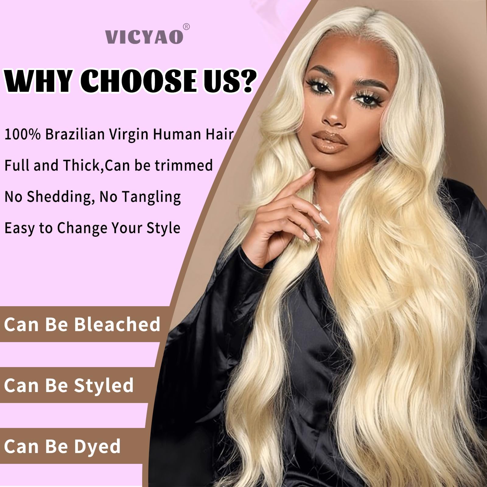 613 Blonde Body Wave Human Hair Bundles