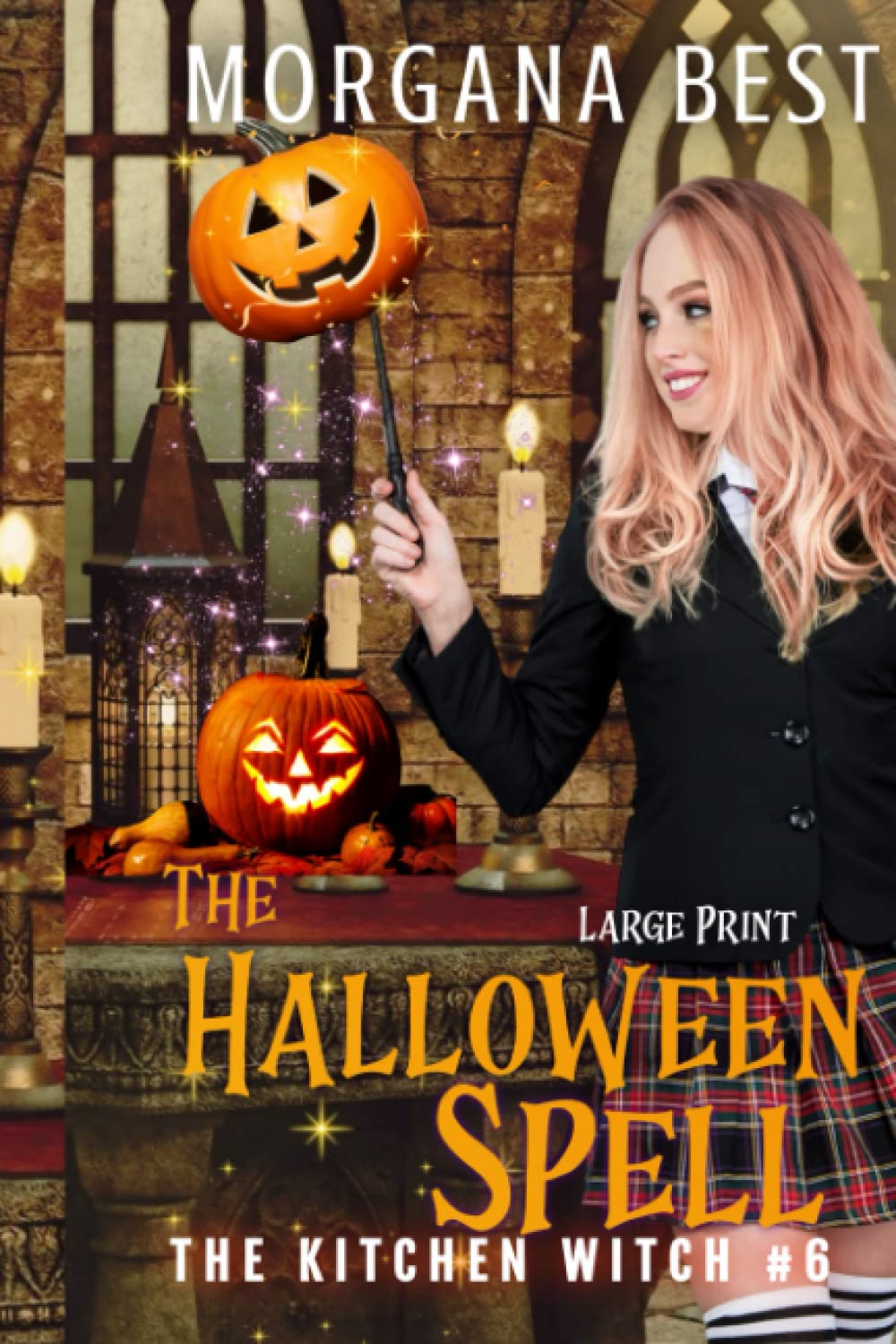The Halloween Spell Large Print: Large Print Cozy Mystery (The Kitchen Witch Large Print)