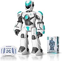 Vista 1 de Robot Grande con Control de Voz Remoto: Juguetes Inteligentes Programables de Ciencia Popular con Detección de Gestos, Regalos para Niños
