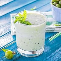 Vista 5 de QAPPDA Vasos transparentes – Vaso de cóctel antiguo de 7 onzas, vidrio de base pesada para bourbon, jugo, bebidas y vasos de chupito, paquete de 12