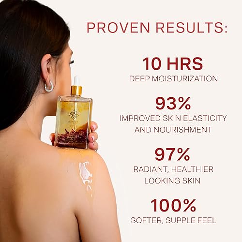 Miniatura 7 de SAFA Aceite de rosa  Aceite esencial de rosa orgánico para cara, cuerpo, cabello, uñas y aromaterapia  Aceite corporal después de la ducha