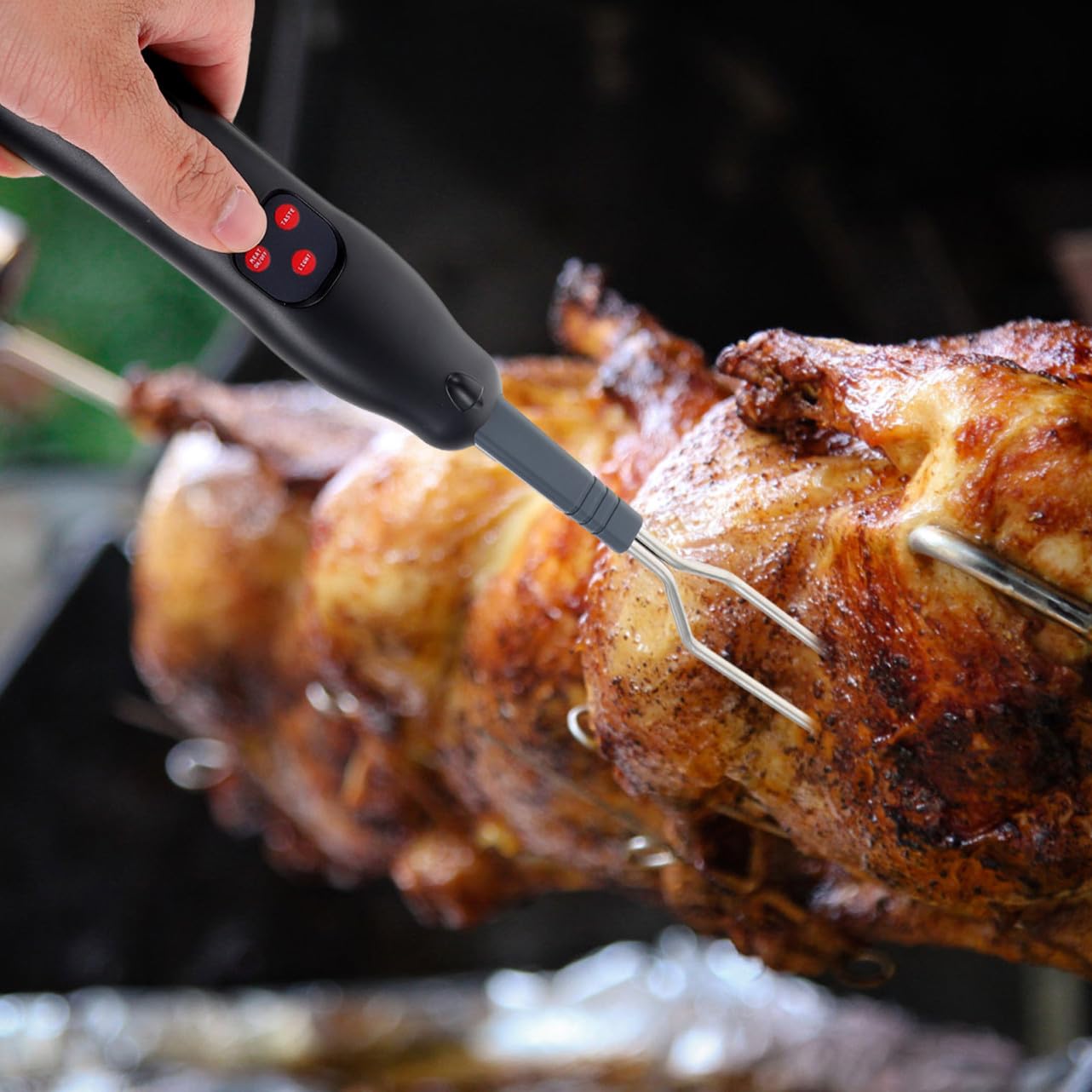 Grillthermometer Gabel 206 aus Edelstahl mit Digitaler Anzeige