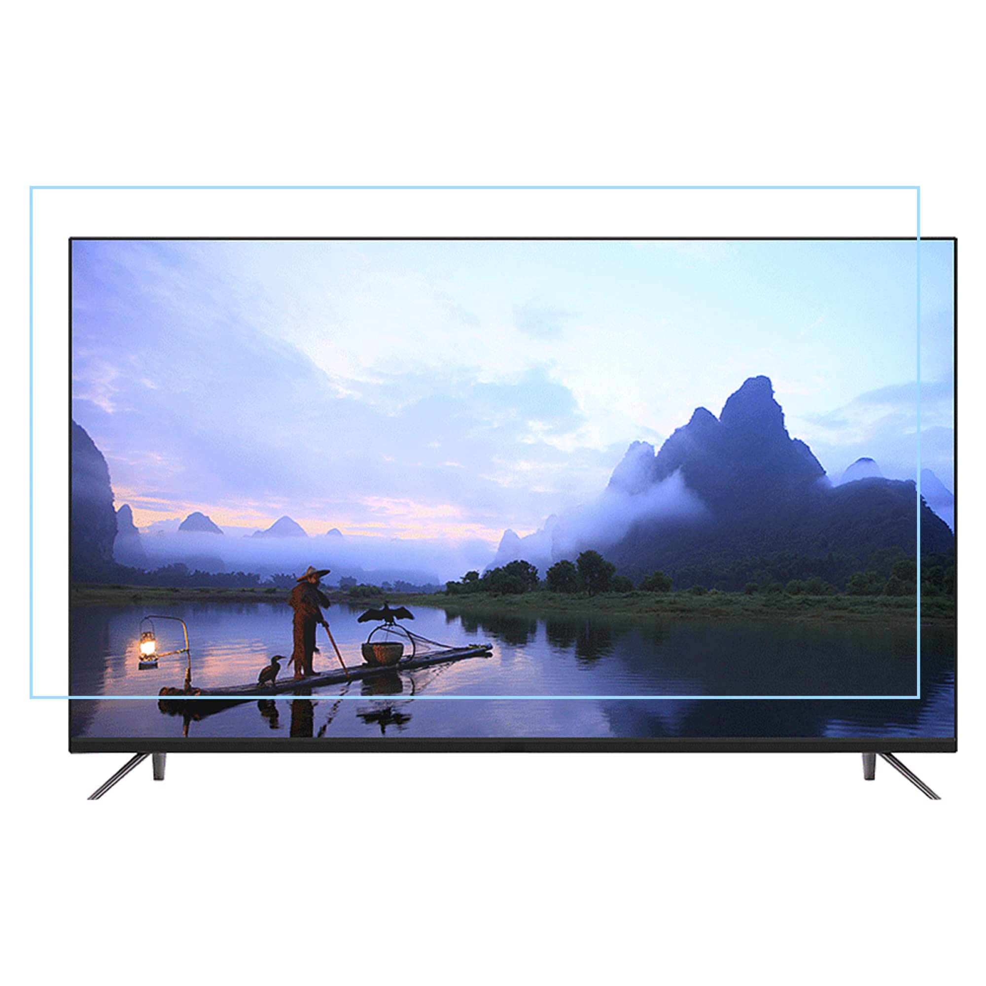 Pellicola Protettiva Anti-Luce Blu per TV da 43 a 65 Pollici, allevia l'affaticamento degli Occhi, antiriflesso/AntiGraffio, 65 Pollici, 1440 x 809 mm(55 Pollici 1221 x 689 mm