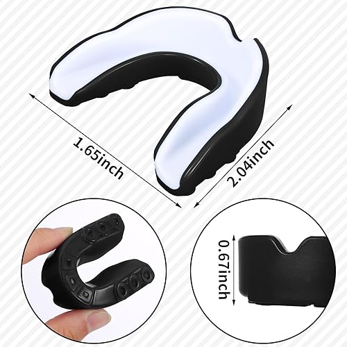 Miniatura 2 de Protectores bucales deportivos para boxeo, baloncesto, fútbol, hockey, karate, baloncesto, baloncesto, rugby