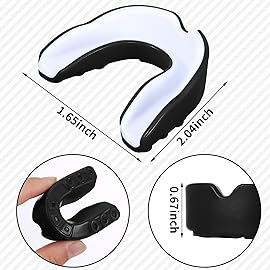10 Pcs Sport Mouth Guards Gum Teeth Armor Game Guard for Boxing Basketball Football Hockey Karate Basketball Rugby Match (Simple Color)