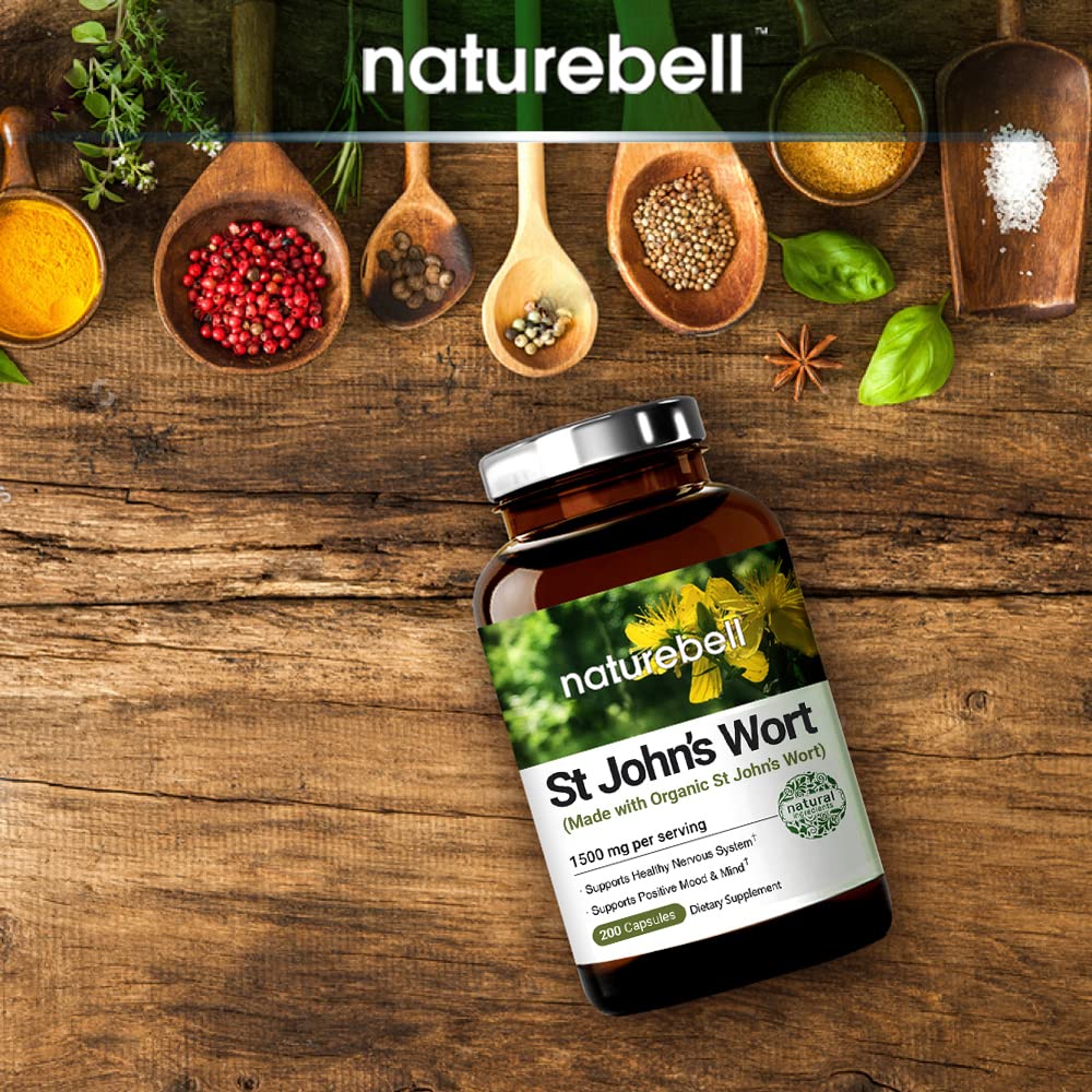 Nature's Bounty St. John's Wort Pills and Herbal Health Supplement