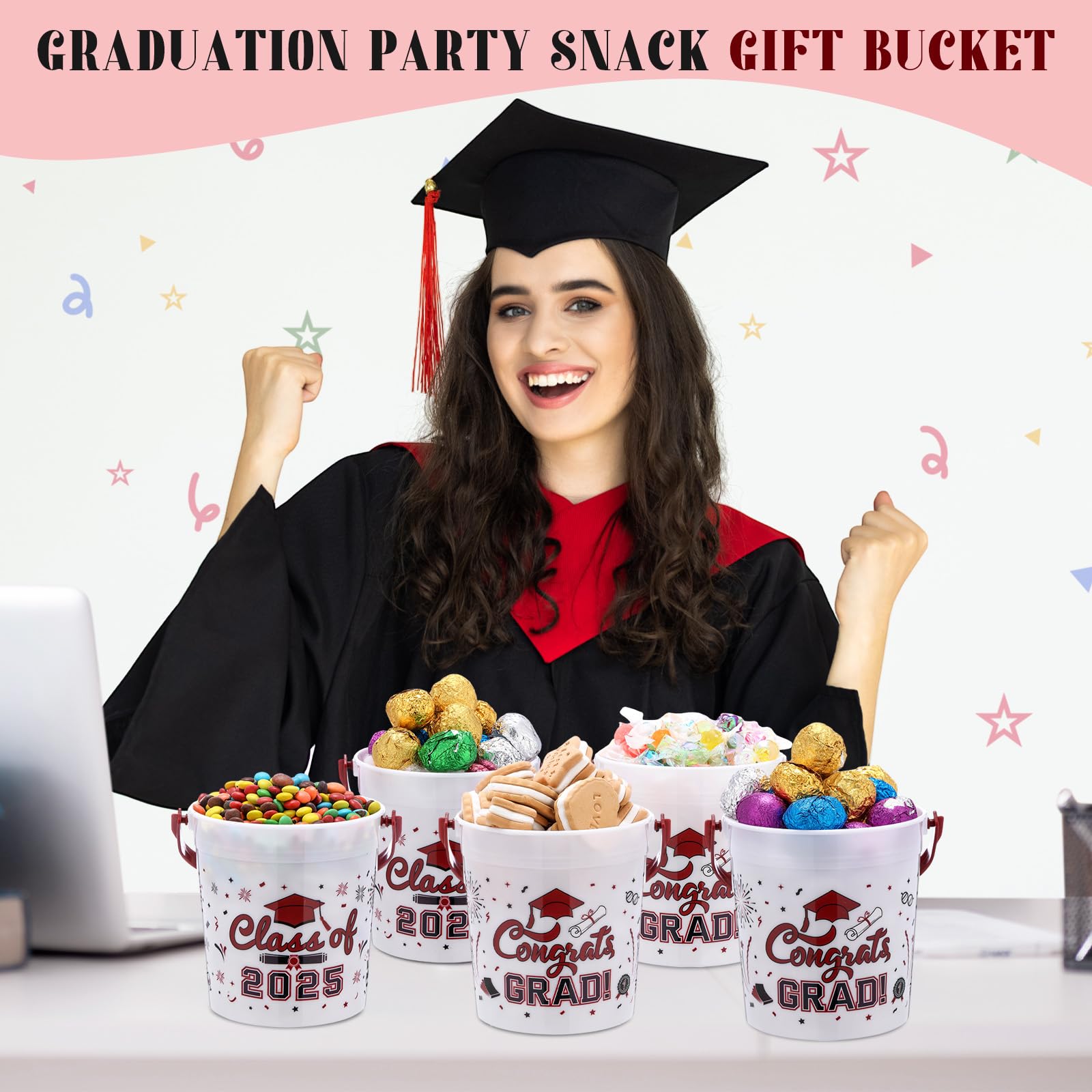 Graduation Candy Bucket Ideas