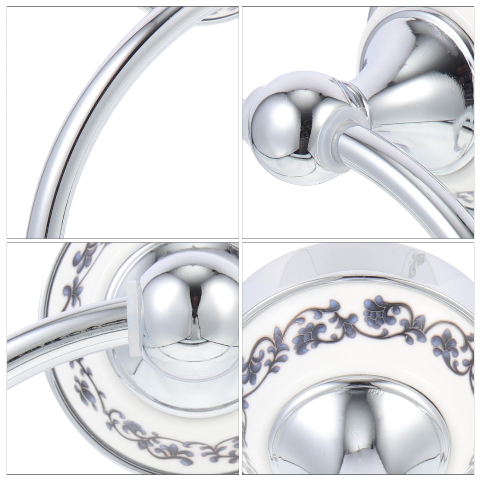 Portasciugamani Anello in Acciaio Inossidabile Resistente e Portasalviette da Parete per Cucina e Bagno Facile da Installare con Bordi Lisci per Uso e