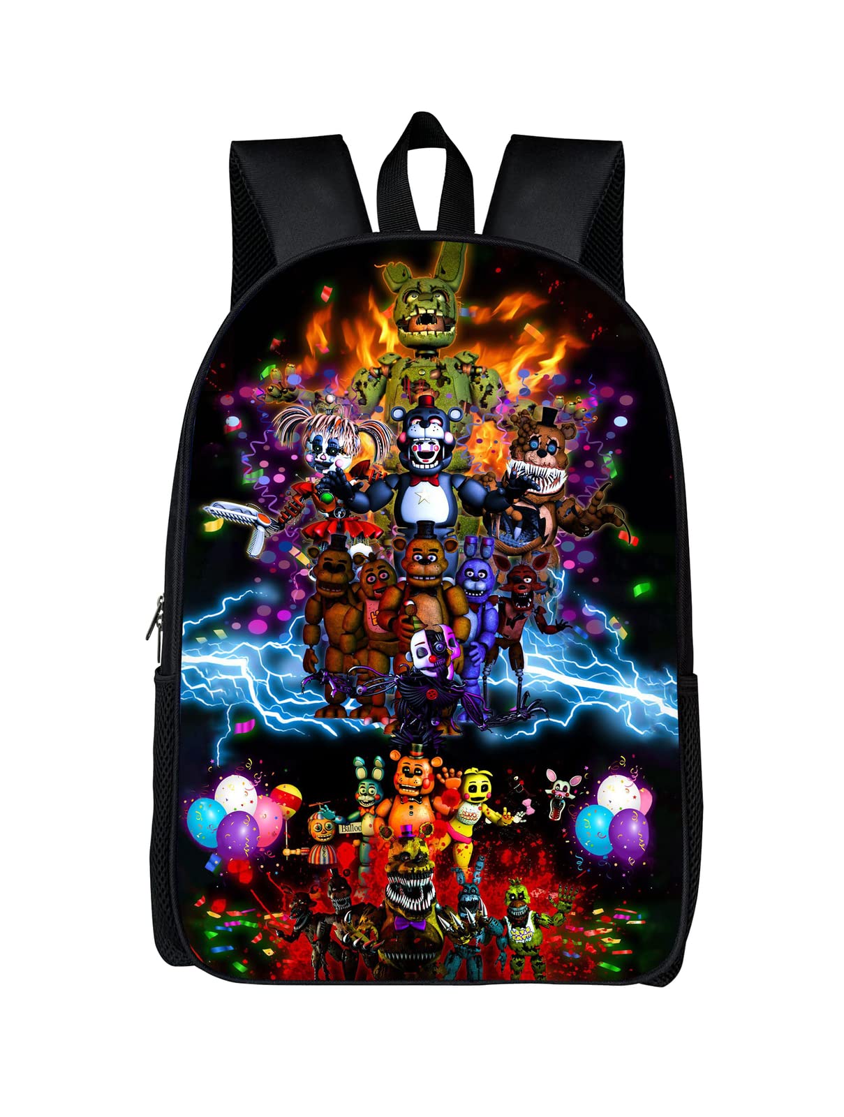 ZEKCartoon Game Backpack Unisex Backpacks 3d Printing Backpack Sports Double Shoulder Bag Casual Daypacks 1-One Size