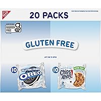 Vista 16 de OREO Galletas de sándwich de chocolate y chips AHOY! Galletas con chispas de chocolate sin gluten, paquete variado, 20 paquetes de aperitivos