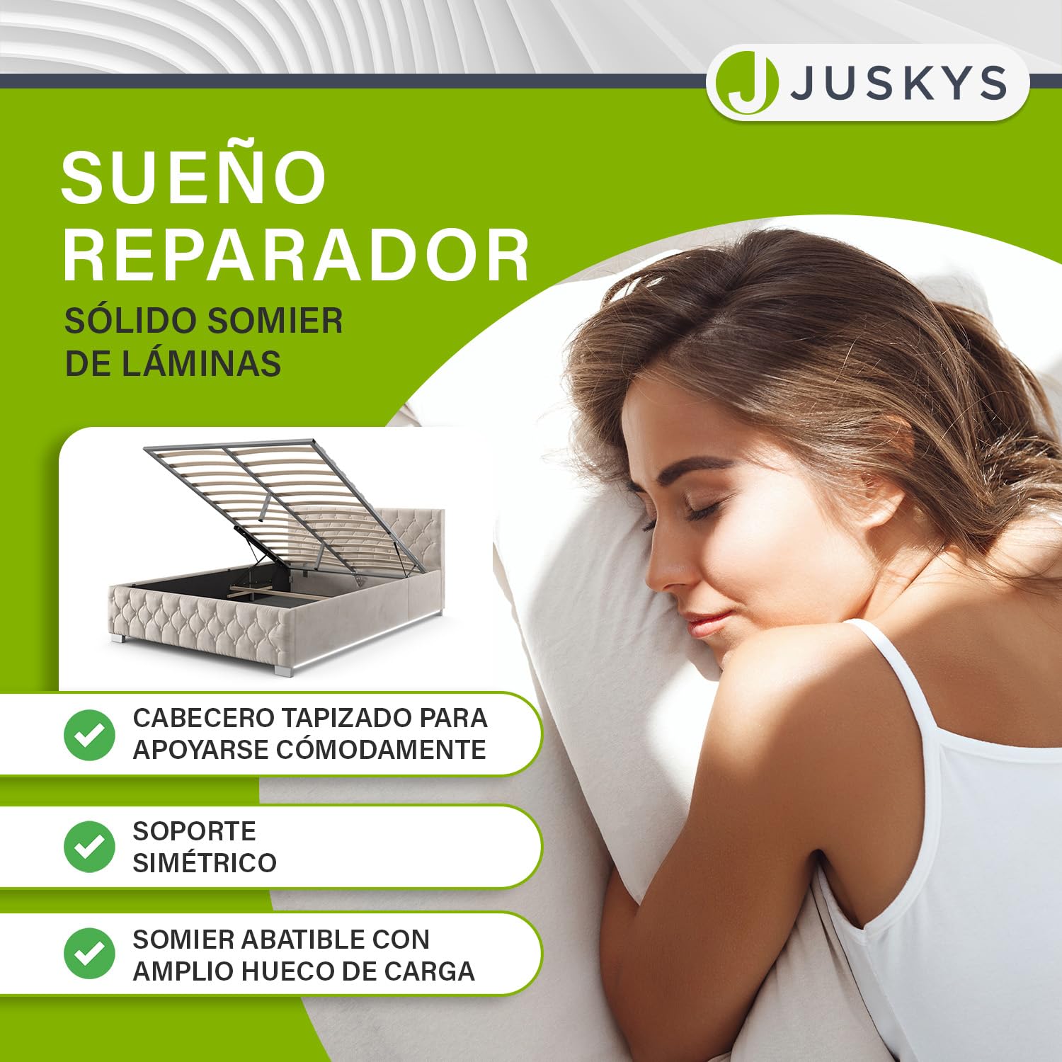 Juskys Cama tapizada Nizza 120 x 200 cm - Bastidor con somier, canapé e iluminación led - Cama con Revestimiento de Terciopelo y Acolchado Chesterfield - Beis