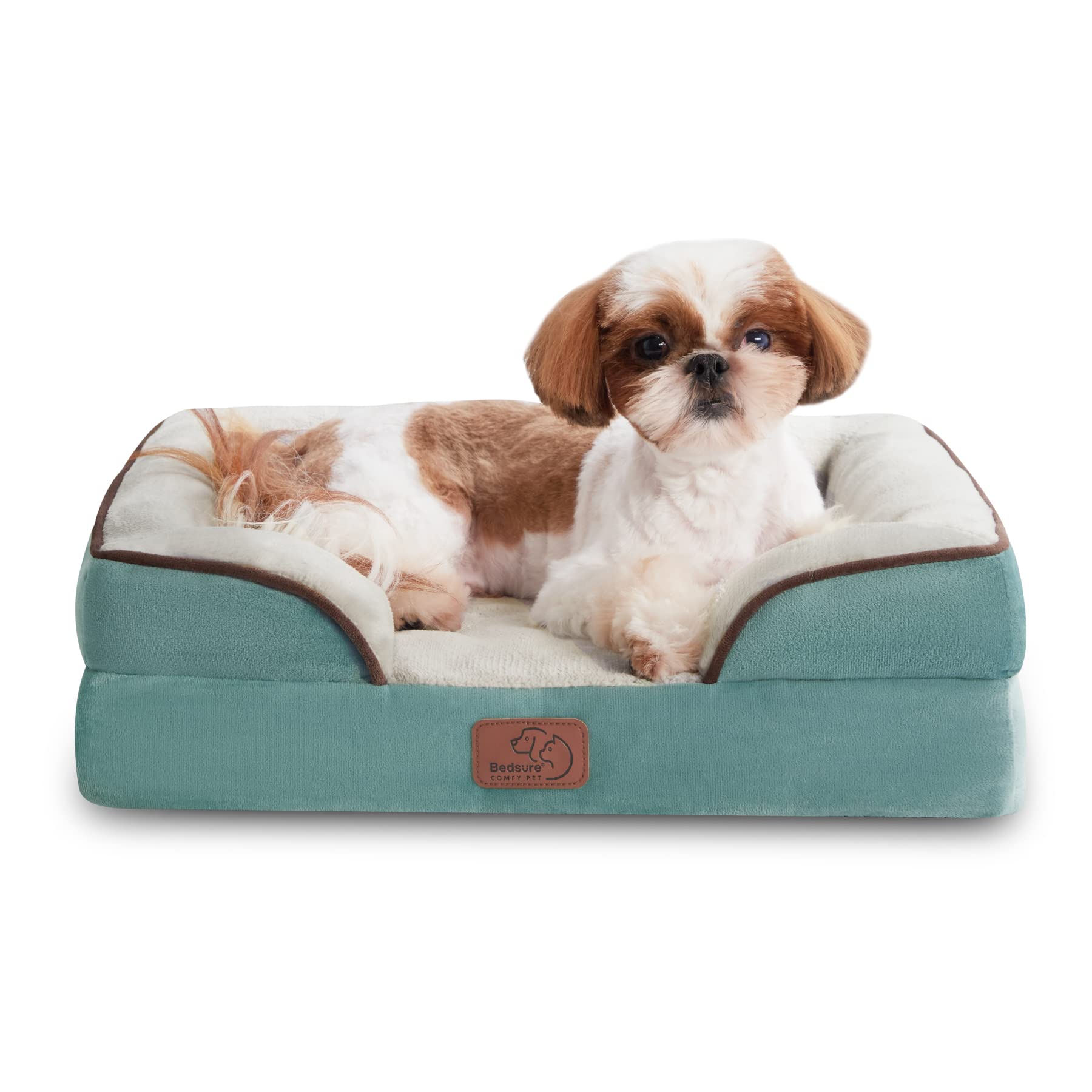 Bedsure Orthopedic Dog Bed, Bolster Dog Beds for Medium/Large/Extra