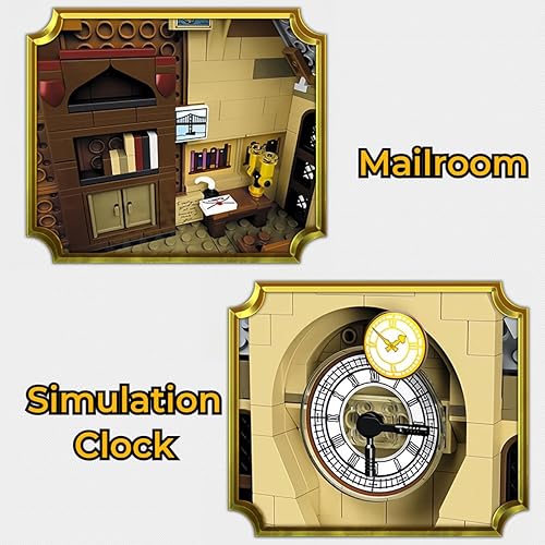 Miniatura 3 de Juguetes de construcción de torre de reloj para niños de 8 a 12 famosos bloques de construcción de castillo, juego atractivo para niños, regalo