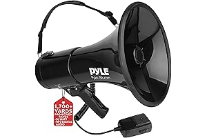 Pyle Megaphone Speaker PA Bullhorn with Built-in Siren