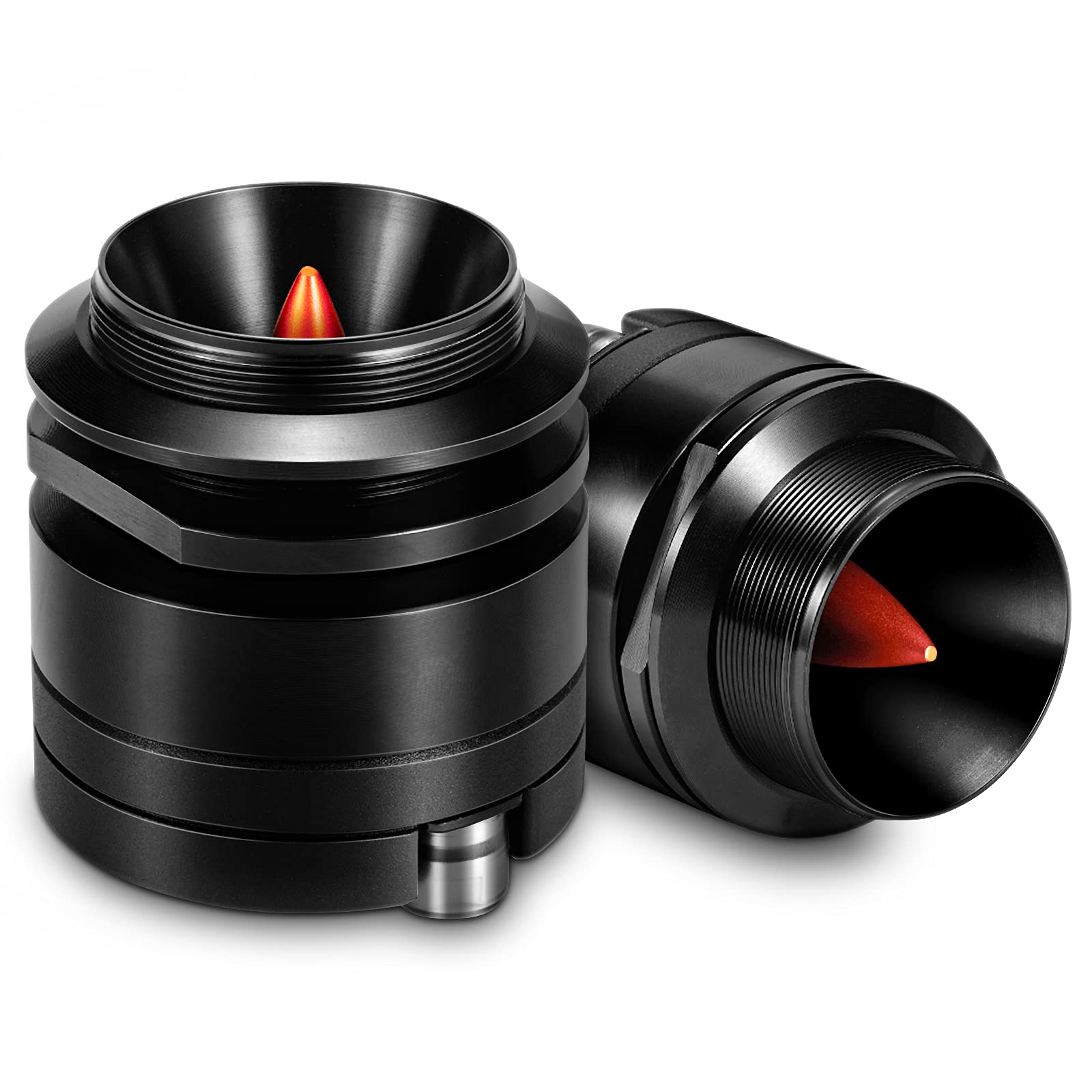 1" Titanium Bullet Compression Horn Black Tweeters 200W Car Audio Sport Glide XT60 Cadence